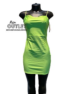 Vestido Myft Tubinho Verde Neon