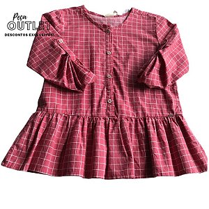 Blusa Rosa Queimado Xadrez