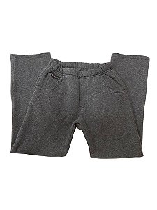 Calça De Moletom Infantil Cinza Escuro