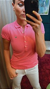 Camiseta Polo Rosa