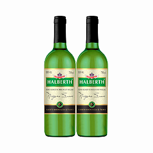 Kit 2 Vinho Branco Halberth Niágara Suave 750ml