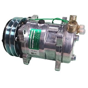 COMPRESSOR MODELO 5H14 2A 24V 8 ORELHAS 125mm UNIVERSAL