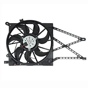 ELETROVENTILADOR GMV PARA RADIADOR GM ASTRA/ ZAFIRA 1999>2009/ GM VECTRA 2006>2009 COM AR CONDICIONADO