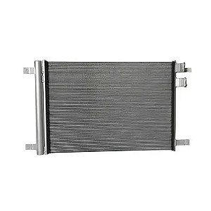 CONDENSADOR VW POLO/ VIRTUS 1.0 TSI/ 1.6 2017> C/REFIL SAÍDA MESMO LADO OEM-2QB520411 4 SUPORTES  IMPORTADO