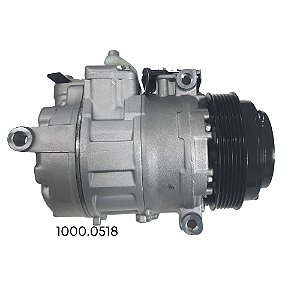 COMPRESSOR 7SBU16C MERCEDES-BENS 12V 1997-2004 SLK CLASSE C/ W170/ W208/ W202/ W140/ ADAPTAÇÃO SPRINTER 2012 EM DIANTE