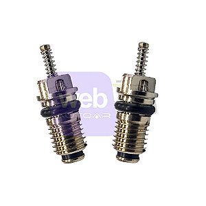 KIT COM 2 UND. DO NÚCLEO VÁLVULA SCHRADER PADRÃO DENSO-TOYOTA-HONDA-VW ROSCA M6