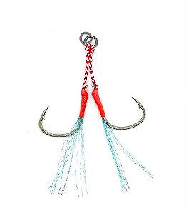 Suporte Hook Bravos 2/0 Slow Duplo com Flash Atrativo C/1Und