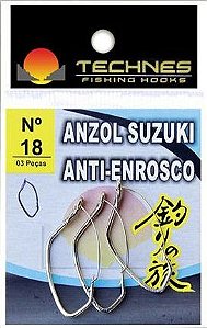 Anzol Suzuki Anti Enrosco Nº 18 Cartela 3 und Technes