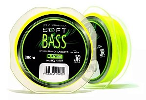 Linha Monofilamento Soft Bass 0,37mm 23lbs 300mt - Jr pesca