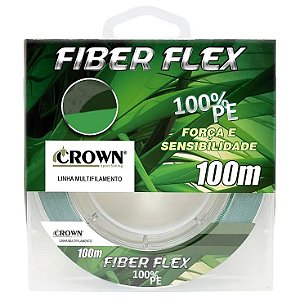 Linha Multifilamento Crown Fiber Flex 4x 0,33mm 60lbs 100m