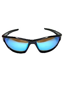 Óculos Polarizado Solis By Johnny Hoffmann  Preto / Azul Dourado Fish