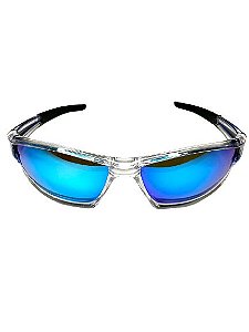 Óculos Polarizado By Johnny Hoffmann  Azul Dourado Fish