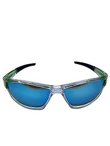 Óculos Polarizado  Solis  By Johnny Hoffmann Azul Dourado Fish