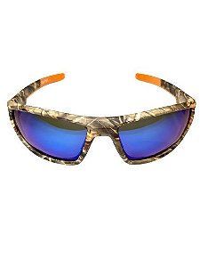 Óculos Polarizado Phantom By Johnny Hoffmann  Azul Dourado Fish