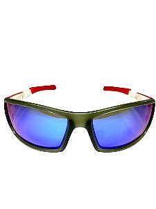 Óculos Polarizado Caelum By Johnny Hoffmann Azul / Vermelho Dourado Fish