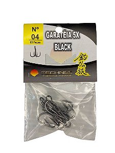 Garatéia Black 5X - Nº 04 Cartela C/ 05 Und Technes