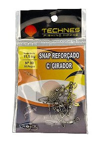 Snap Reforçdo C/ Girador N° 01 - Cartela C/ 10 und Technes