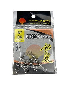 Girador Triplo N° 06 - Cartela C/ 05 und Technes