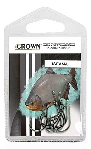 Anzol Crown Iseama Black  N° 8 Cartela C/ 10 Unidades