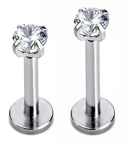 Labret Ponto de Luz Cravejado
