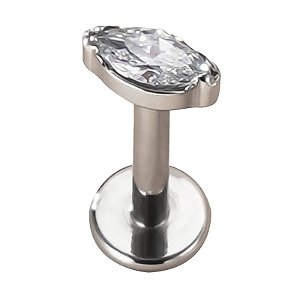 Labret Navete Zircônia