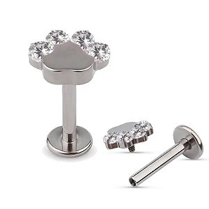 Labret Patinha com Zircônias