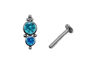 Labret Ornamental Azul 2