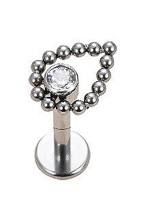 Labret Gota Bolinhas e Zircônia