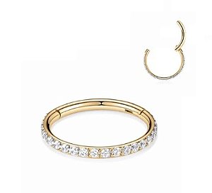 Segmento Cravejado Lateral Gold PVD