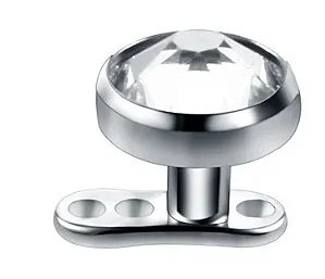 Dermal Cristal Boleado Branco (rosca de 1.2mm)