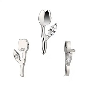 Labret Rosa Cravejada