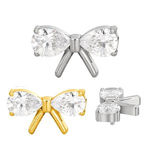 Labret Laço Cravejado