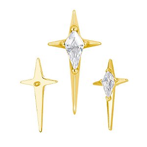 Labret Estrela com Zircônia Losango