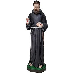 Padre Pio de Pietrelcina 65cm em Gesso
