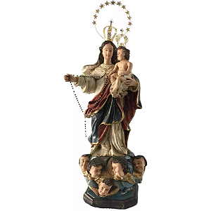 Nossa Senhora do Rosário 60cm em Resina com Coroa