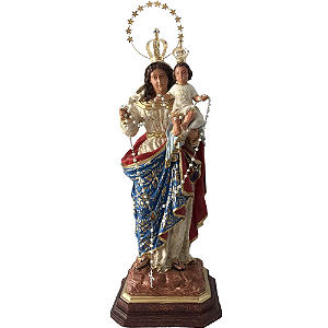 Nossa Senhora do Rosário 66cm em Resina com Coroa