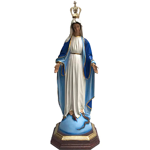 Nossa Senhora das Graças 71cm em Resina com Coroa de Metal