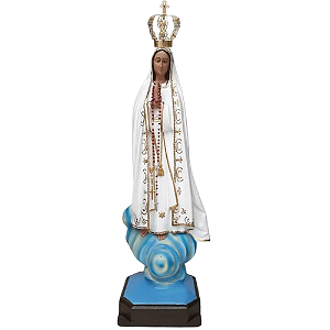 Nossa Senhora de Fátima 113cm em Gesso com Coroa