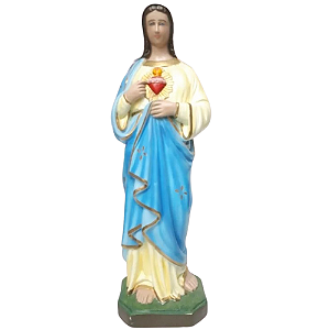 Sagrado Coração de Maria 62cm em Gesso