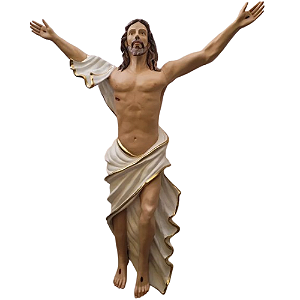 Jesus Cristo Ressuscitado 183cm em Resina