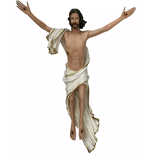 Jesus Cristo Ressuscitado 58cm em Resina