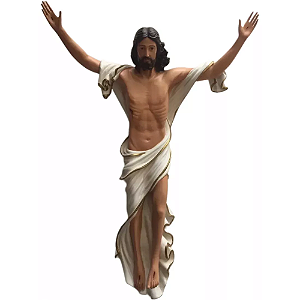 Jesus Cristo Ressuscitado 94cm em Resina