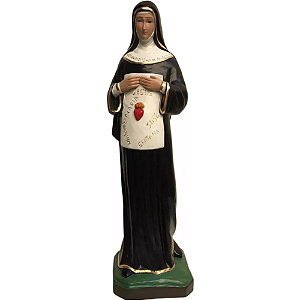 Santa Margarida Maria Alacoque 59cm em Gesso