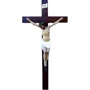 Crucifixo 80cm em Madeira