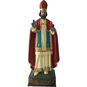 Santo Agostinho 72cm em Gesso