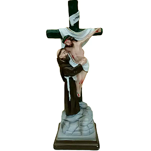 São Francisco de Assis 32cm em Gesso