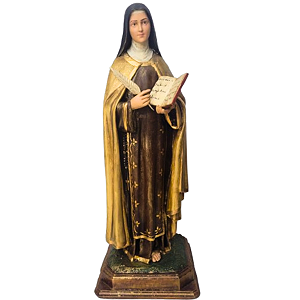 Santa Teresa d'Ávila 82cm em Fibra de Vidro