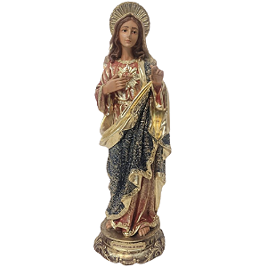 Sagrado Coração de Maria 30cm em Resina
