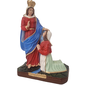 Nossa Senhora do Caravaggio 30cm em Gesso