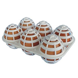 Porta Ovos em Plástico com 6 Cavidades ( Camping, entre outras atividades )